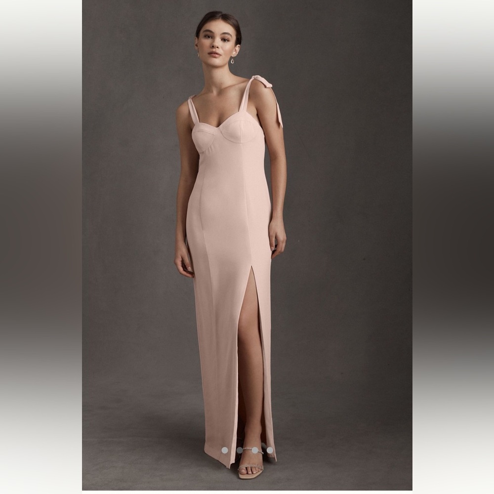 NWT bhldn 8 Antonia Georgette Dress - Blush